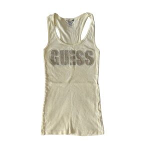 GUESS Yellow Y2k Tank